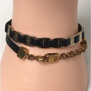 Salvatore Ferragamo Signature Wrap Bracelet / Choker 😍🖤